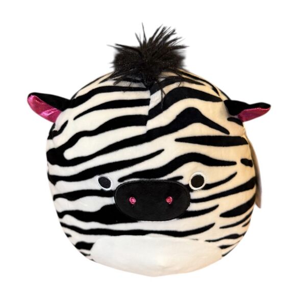 New! Squishmallows Tracey The Zebra Stuffed Plush Animal Toy Sparkle Pink Ears - Picture 2 of 5